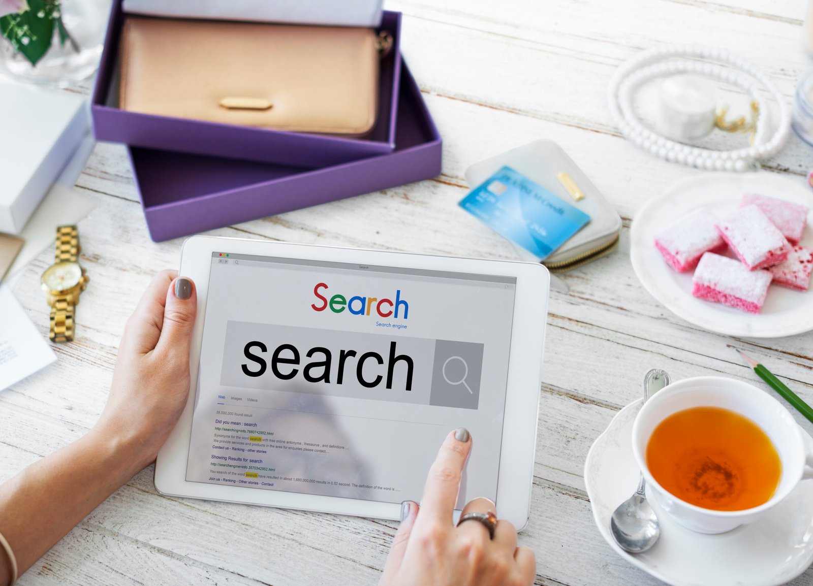 Search Engine Optimization Research Infomation Technology Concep
